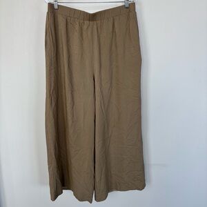 Veiled Hafsa Khaki Wide-Leg Trouser Pull-On Pants Size XL NWT